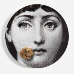 fornasetti plate tema e variazioni n.137 gold