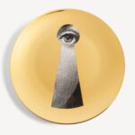 fornasetti plate tema e variazioni n.14 gold