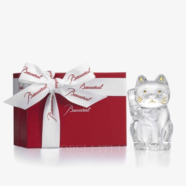 baccarat cat maneki neko clear