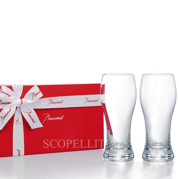 baccarat set of 2 beer highballs