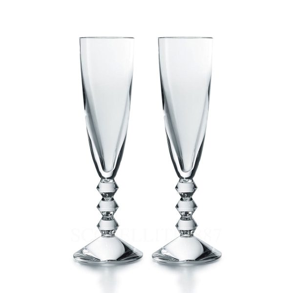 baccarat gift set 2 champagne flutes vega