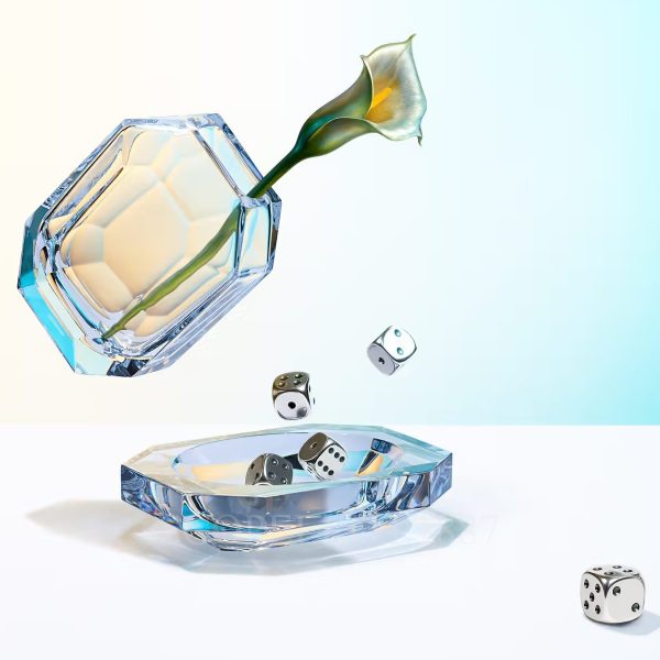 baccarat octogone vase soliflore