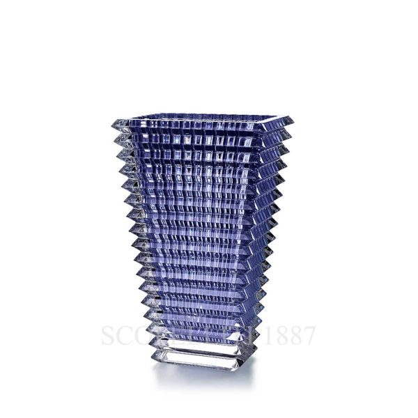 baccarat eye vase small blue