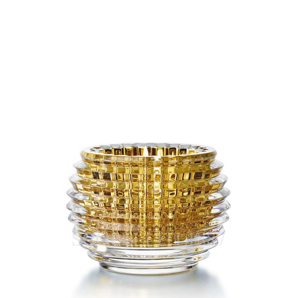 baccarat crystal gold eye candle