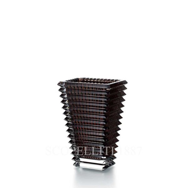 baccarat eye vase rectangular gray small