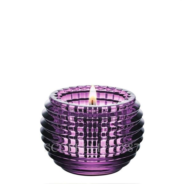 baccarat crystal purple eye candle