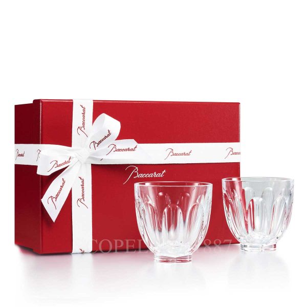 baccarat faunacrystopolis harcourt set of 2 tea tumblers