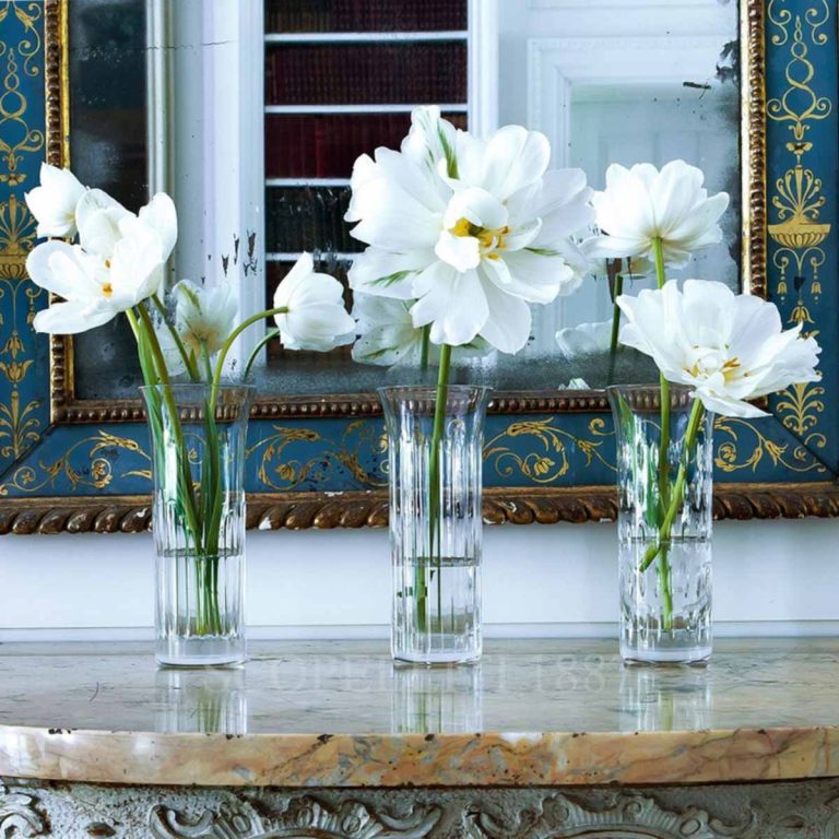 baccarat flora set of vases