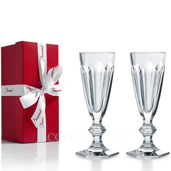 baccarat gift set 2 flutes harcourt 1841 clear