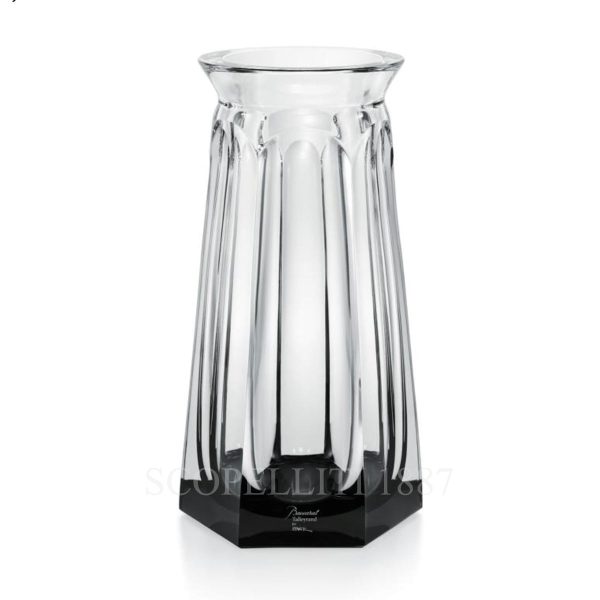 baccarat harcourt talleyrand eminence grise black vase