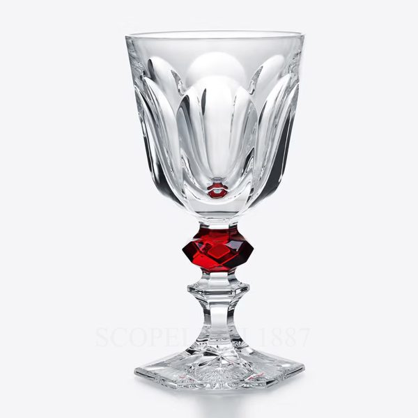 baccarat harcourt louis philippe glass in clear crystal with red knob