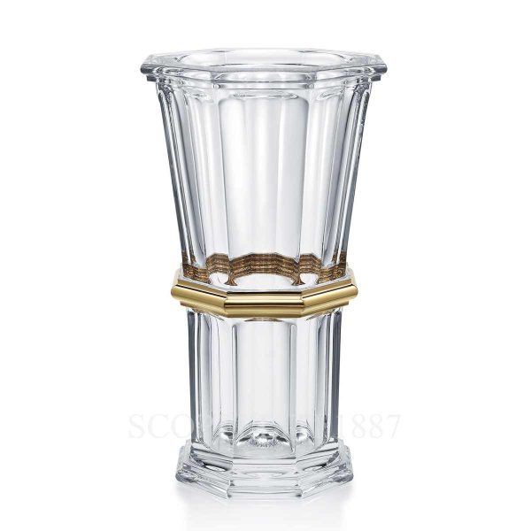 baccarat vase harcourt straight gold