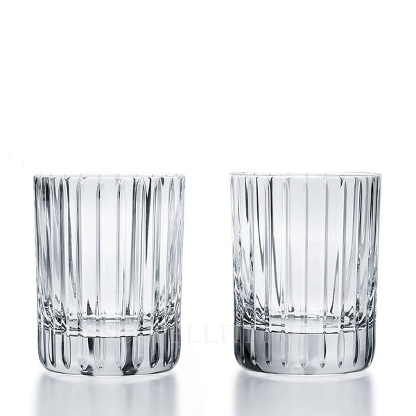 baccarat harmonie set two crystal tumblers medium