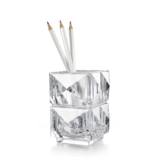 baccarat louxor crystal pensil holder