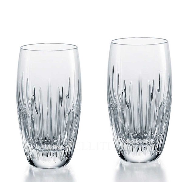 baccarat massena set two crystal highballs