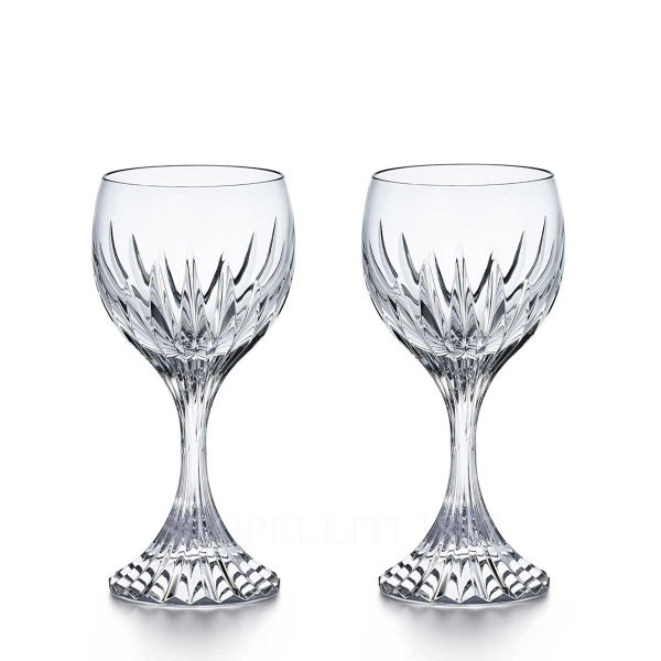 baccarat gift set 2 water glasses massena