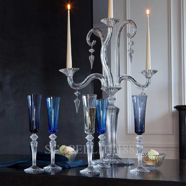 baccarat flute champagne mille nuits flutissimo blue