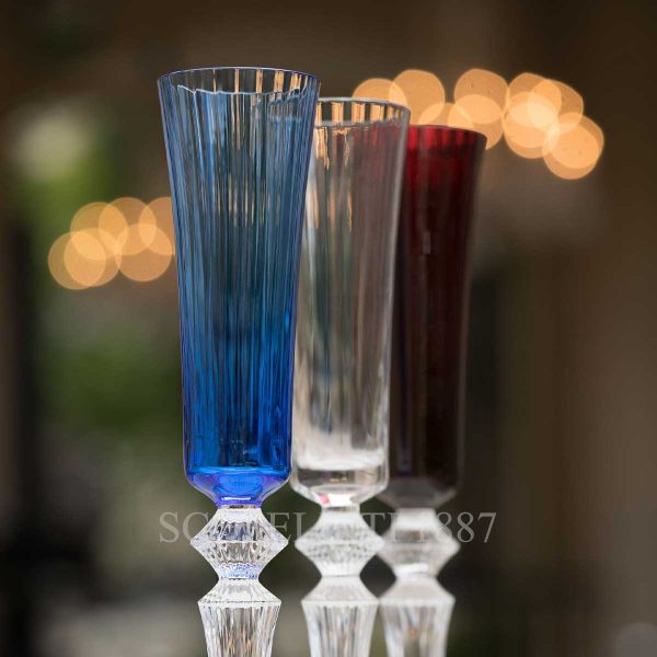 baccarat flute champagne mille nuits flutissimo blue