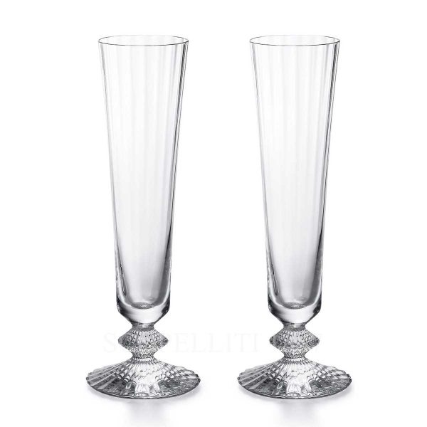 baccarat gift set 2 flutes mille nuits clear