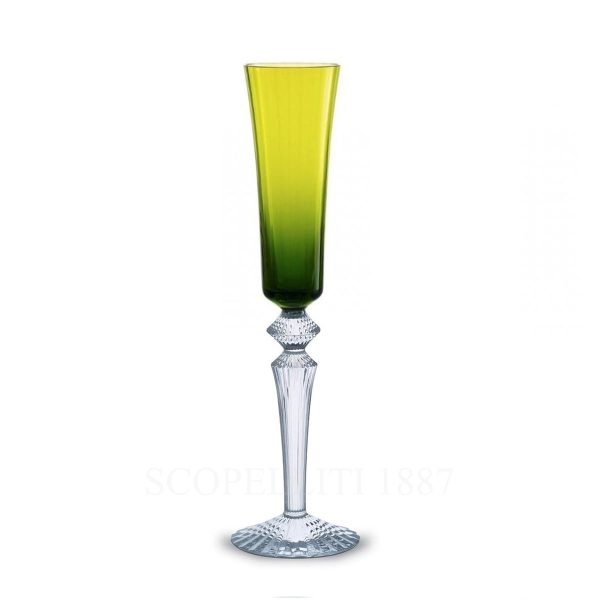 baccarat flute mille nuits flutissimo light green