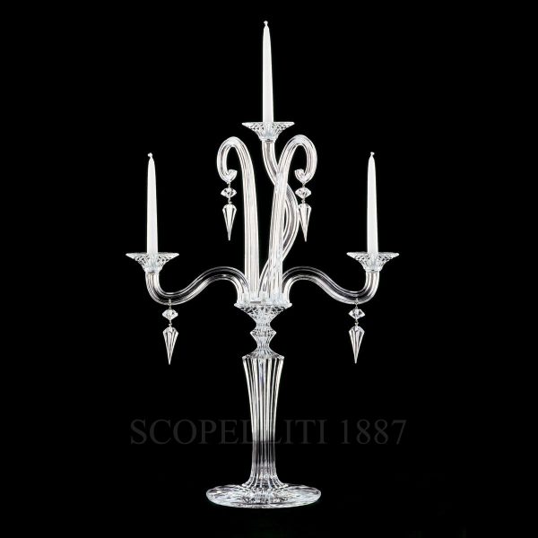 baccarat crystal mille nuits candelabra 3 lights