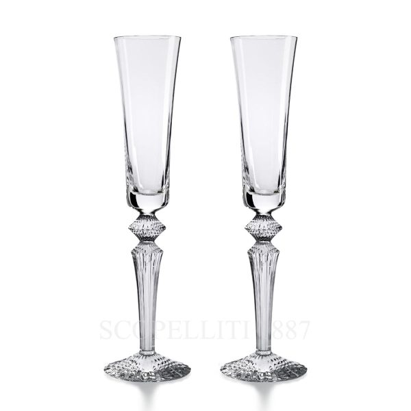 baccarat gift set 2 flutes mille nuits flutissimo clear