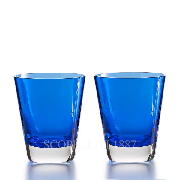 baccarat mosaique crystal tumbler blue
