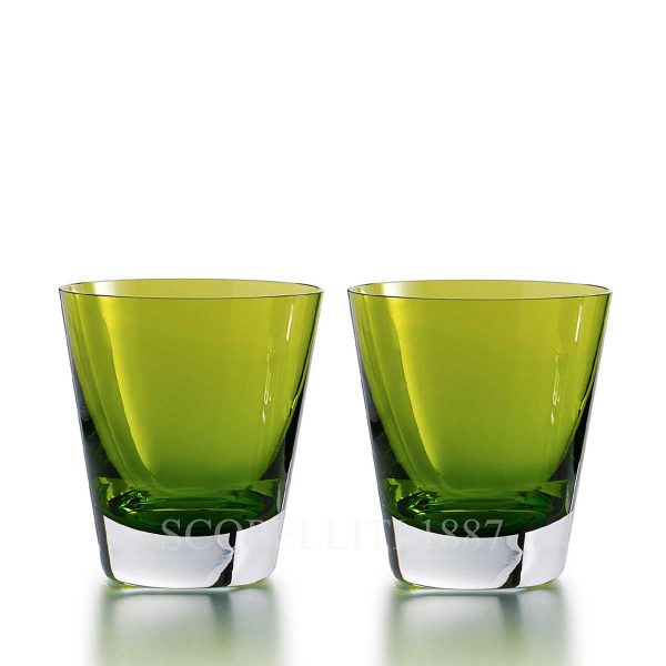 baccarat mosaique crystal tumbler moss