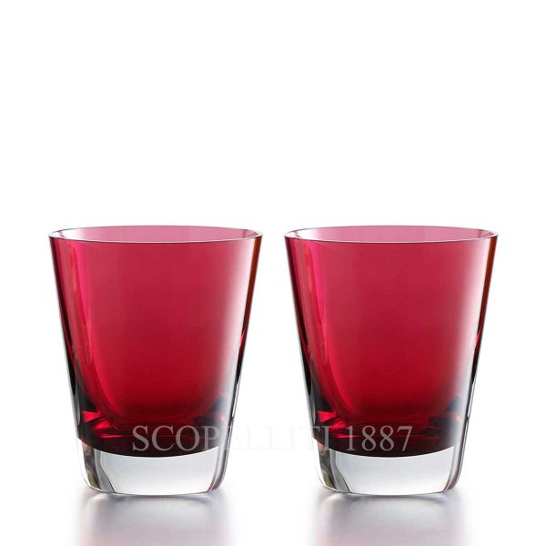 baccarat mosaique crystal tumbler red
