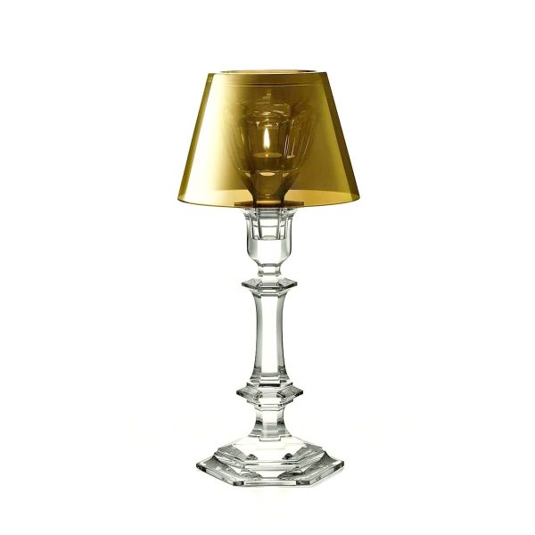 baccarat harcourt our fire candlestick gold