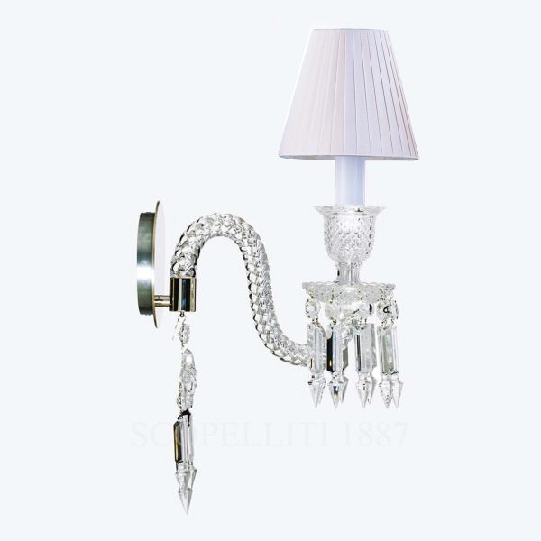 baccarat zenith wall sconce with lampshade
