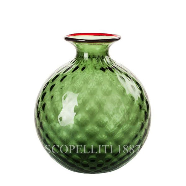 venini monofiore balloton vase medium green