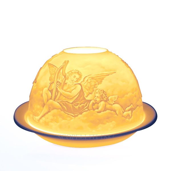 bernardaud designer angels votivelight bisque porcelain