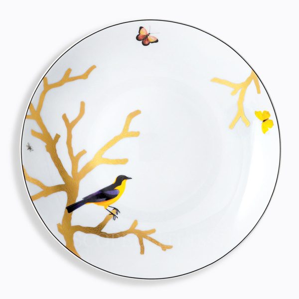 bernardaud aux oiseaux round platter deep