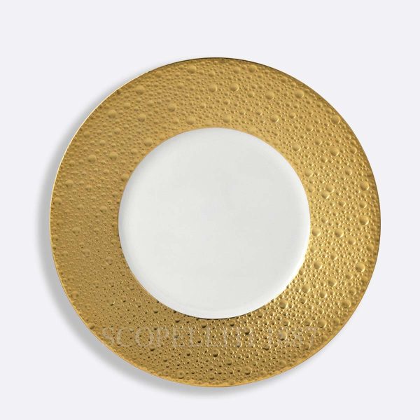 bernardaud dessert plate ecume gold