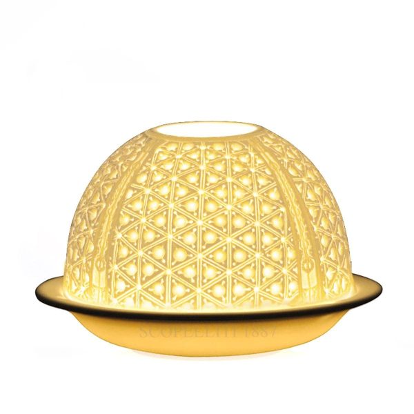 bernardaud designer lattice votivelight bisque porcelain