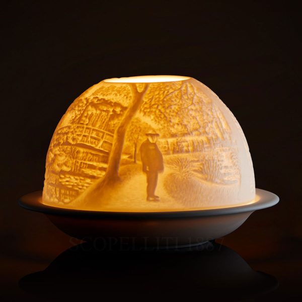bernardaud claude monet votive light with candle