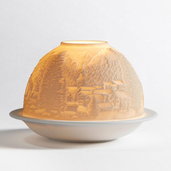 bernardaud mountain votivelight with candle