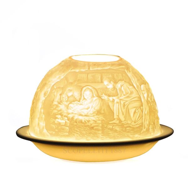 bernardaud votive nativity bisque porcelain