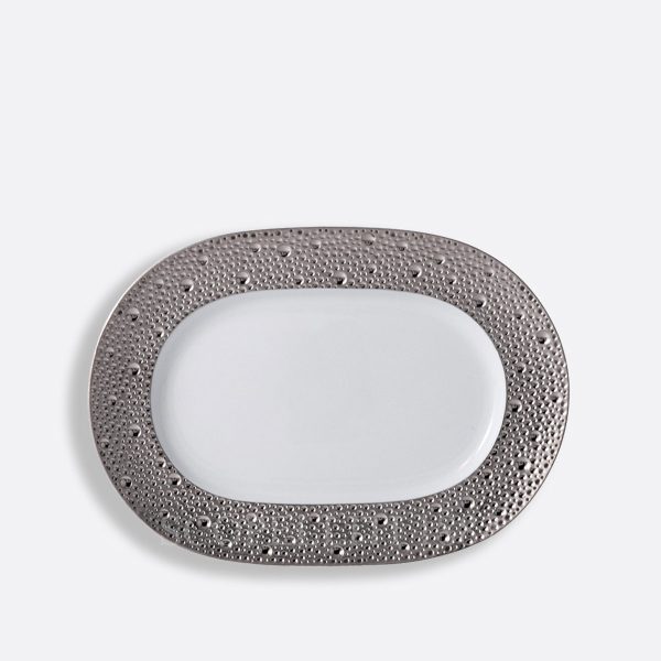 bernardaud pickle dish ecume platine
