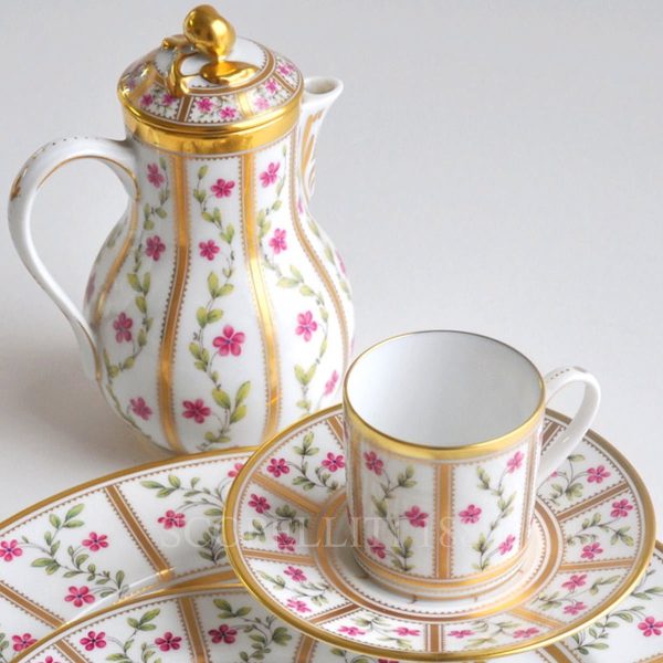 bernardaud roseraie collection coffee presentation