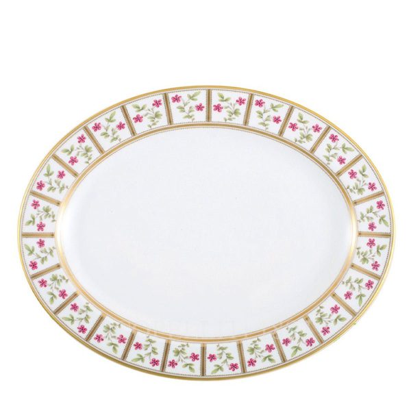 bernardaud roseraie oval platter 38 cm