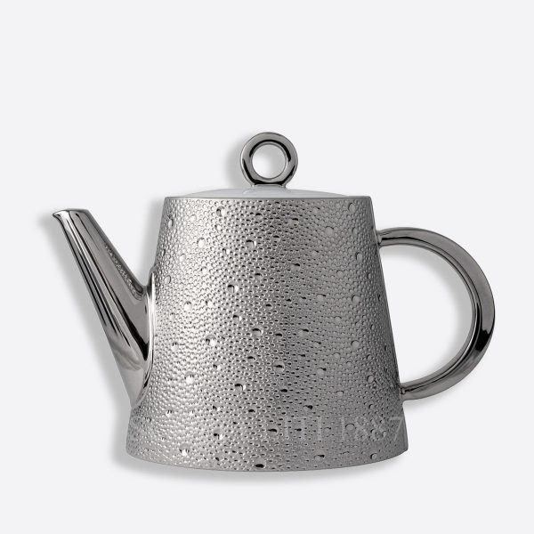 bernardaud teapot ecume platine