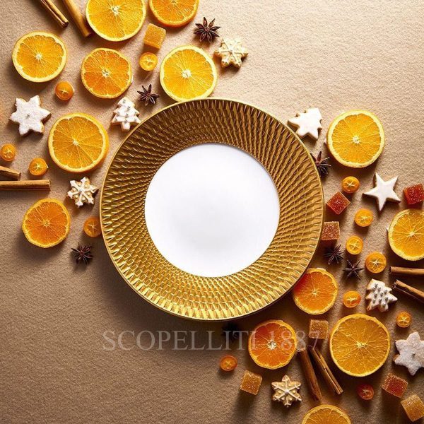 bernardaud twist gold plate dessert