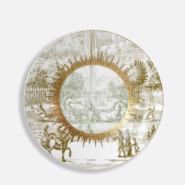 bernardaud versailles enchante green dessert plate