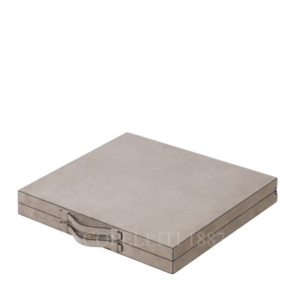 bond backgammon case large giobagnara in leather