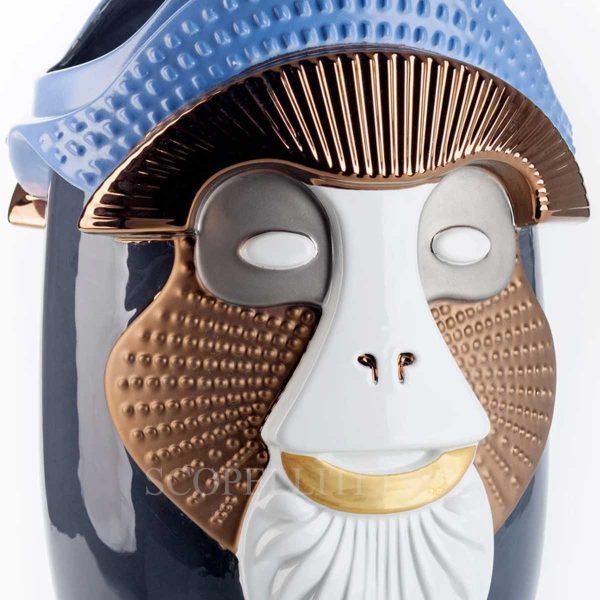 bosa brazza vase navy white primates collection
