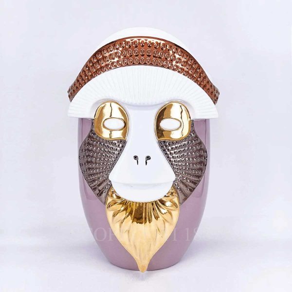 bosa brazza vase pink white primates collection