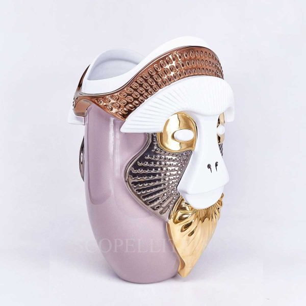 bosa brazza vase pink white primates collection