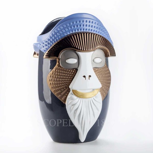 bosa brazza vase navy white primates collection